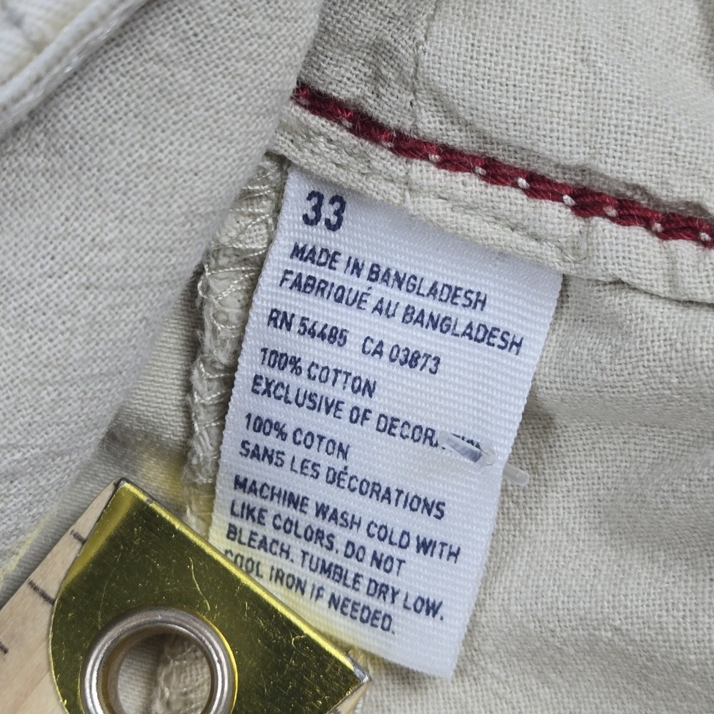 American Eagle Cargo Shorts Mens Size 33 Light Beige Khaki Classic Length - Picture 8 of 8